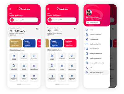 Bradesco redesign app design mobile mobile app mobile design ux