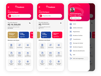 Bradesco redesign app design mobile mobile app mobile design ux