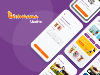 Bichorama - Check-in app bicho bichorama design mobile mobile app mobile design pet pet adoption pet app pet care petshop ux