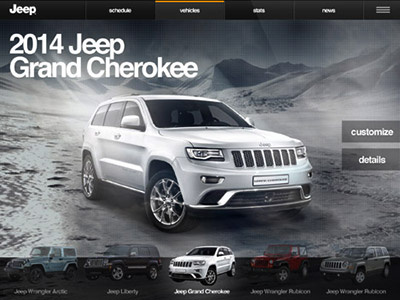 Jeep Sales App ios ipad jeep mobile app
