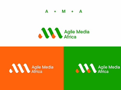 Agile Media Africa Logo brand brand and identity branding callbud callbud design callbud.co design graphic identity illustration logo ui vector