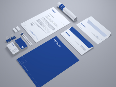 Atachi Stationery brand identity branding business card corporate branding corporate identity design design identity logo stationery stationery design stationery mockup