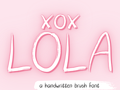 XOX LOLA design graphic design illustration typography