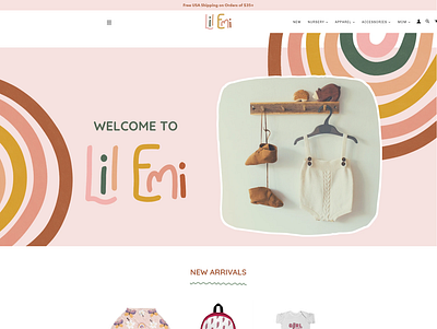 Lil Emi / 3 banner branding design graphic design illustration typography website