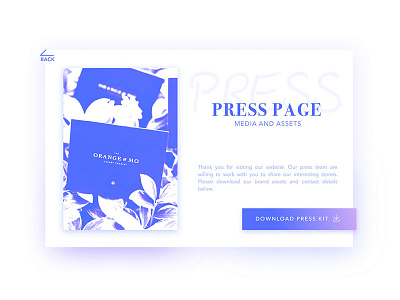 Daily UI Day 051 Press Page ui