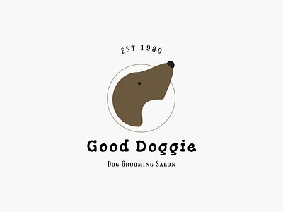 Logo Design For A Dog Grooming Service dribbleweeklywarmup figma logo