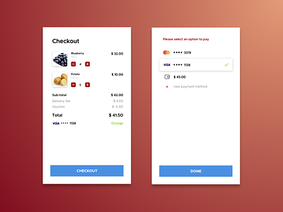 Daily UI #002 - Credit Card Checkout uiux
