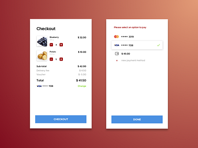 Daily UI #002 - Credit Card Checkout uiux