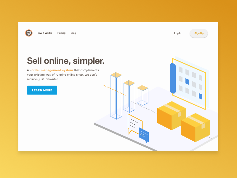 Daily UI #003 - Landing Page uiux