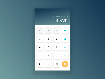 Daily UI #004 - Calculator uiux