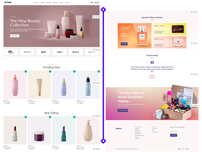 WordPress Skin Care Website Landing Page Design Elementor Pro