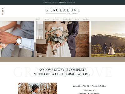 Wedding Photography Website Design branding design graphic design logo typography webdesign website
