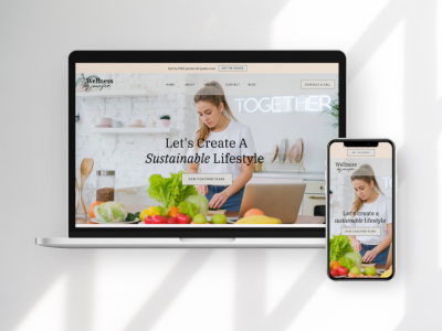 Health and Wellness Website Design -Website Template Coming Soon