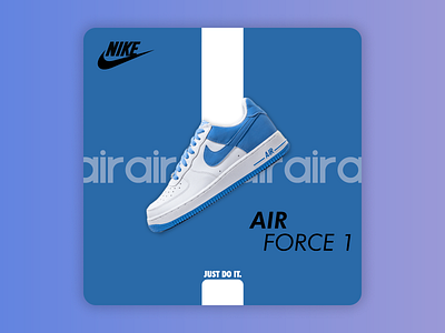Nike Air Force 1 - Concept Design branding brang concept design graphic graphic design motion graphics nike poster visual