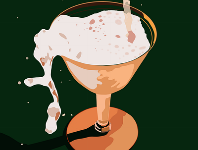 An illustration for an alcohol brand design graphic design illustration
