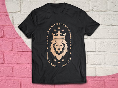 Lion t-shirt design