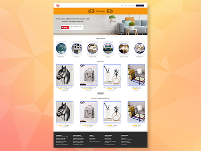 Interior Web Home Page 3d animation branding dasboard design graphic design illustration logo ui vector