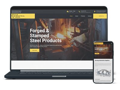 FJR Industrial Sales design website