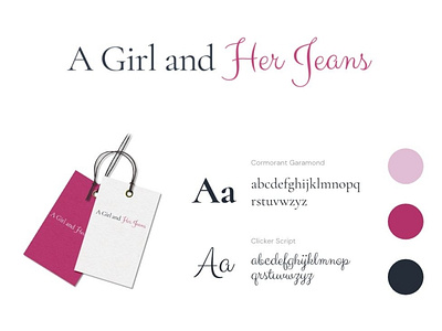 A Girl and Her Jeans branding branding design logo website