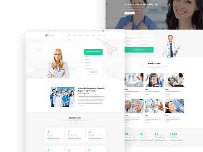 Medical Template design medical web