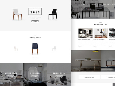 Interior Shop Wordpress Theme business elegant funiture interior minimal modern shopping