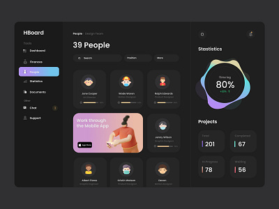 Dashboard design ui