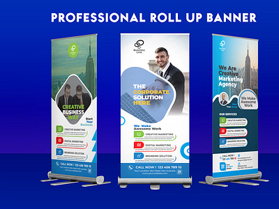 Professional Corporate Roll Up Banner Design