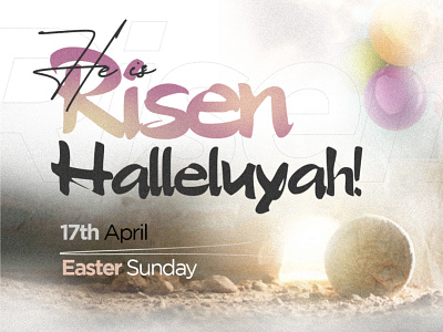 Easter Sunday design graphic design
