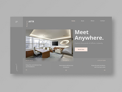 Office Booking Website Design branding design graphic design landing page ui ux