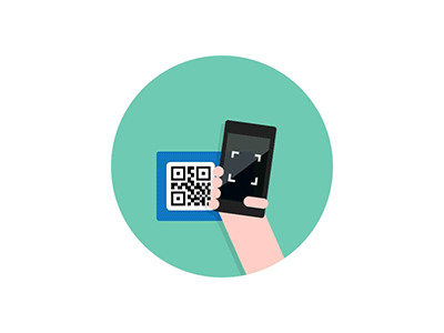Scan QRcode animate animation flat gif qr qrcode scan star