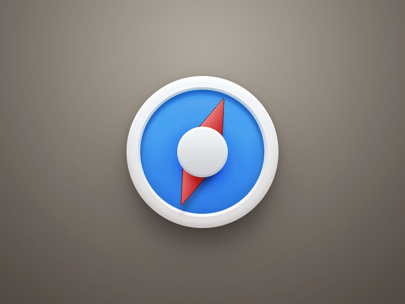 Animated Safari Icon animate browser compass gif icon internet safari