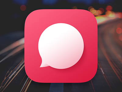 Chat Bubble App Icon app bubble chat flat icon im ios message skeu talk