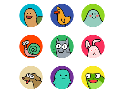 Animal Avatars animal avatar bunny cat cute dog duck frog kitty puppy rabit snail