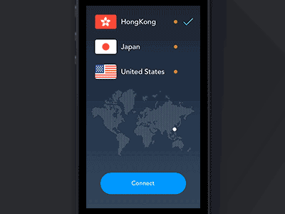 Hydro app button connect country flag gfw hydro map network vpn world
