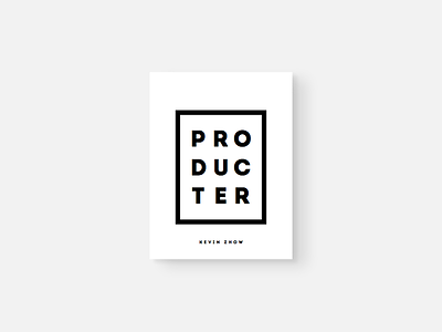 P R O D U C T E R book cover producter