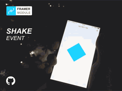Shake Event Module for FramerJS