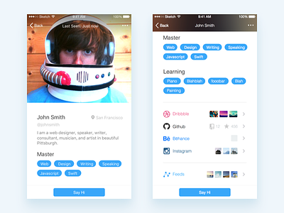 Yep - A Community Where Geniuses Meet app avatar design genius ios profile social tag yep
