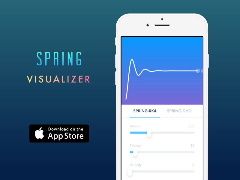Spring Visualizer 2.0 visualizer ui tool spring slider framerjs framer curve bounce animation animate