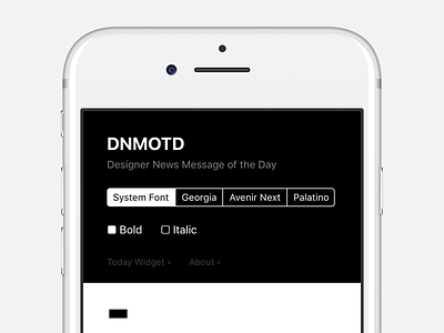 DNMOTD - Designer News Message of The Day