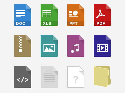 Filetypes icon file filetype folder format icons office simple