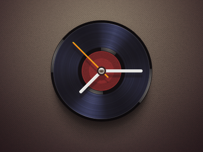 Disc Clock clock disc music time widget