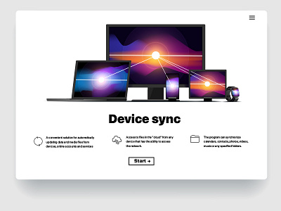 Device sync! 2d account illustration laptop pc smartphone smartwatch sync synchronization synchronize ui vector