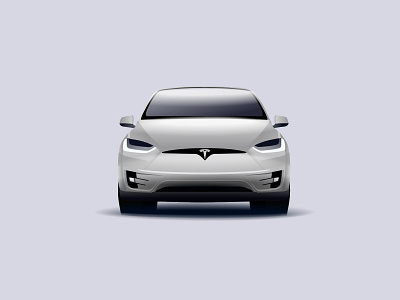 Tesla model X (vector sketch) car illustration vector graphic vector sketch