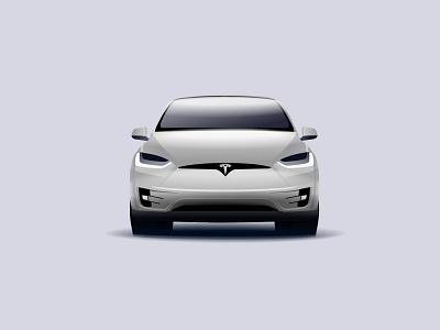 Tesla model X (vector sketch)