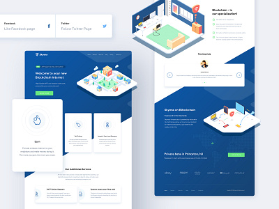Skyena - Blockchain internet | Responsive Design | design illustration mobile responsive responsive design ui ux web web design webdesign website website design