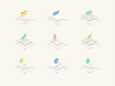 Isometric icons for PaySpace website brand identity icon illustraion illustration isometric product design responsive ui ux vector website design