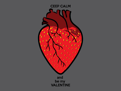 Happy Valentines day art heart illustration poster vilentines