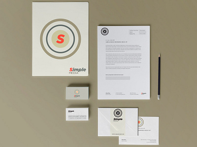 Simple media logo cas logo geometry logo identity concept logo concept