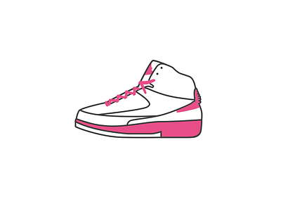 Air Jordan 2 － dribbble style air jordan aj dribbble icon illustration illustrator sneaker 乔丹 球鞋