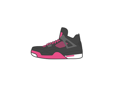 Air Jordan 4 - Dribbble style air jordan aj dribbble icon illustrator sneaker 乔丹 球鞋